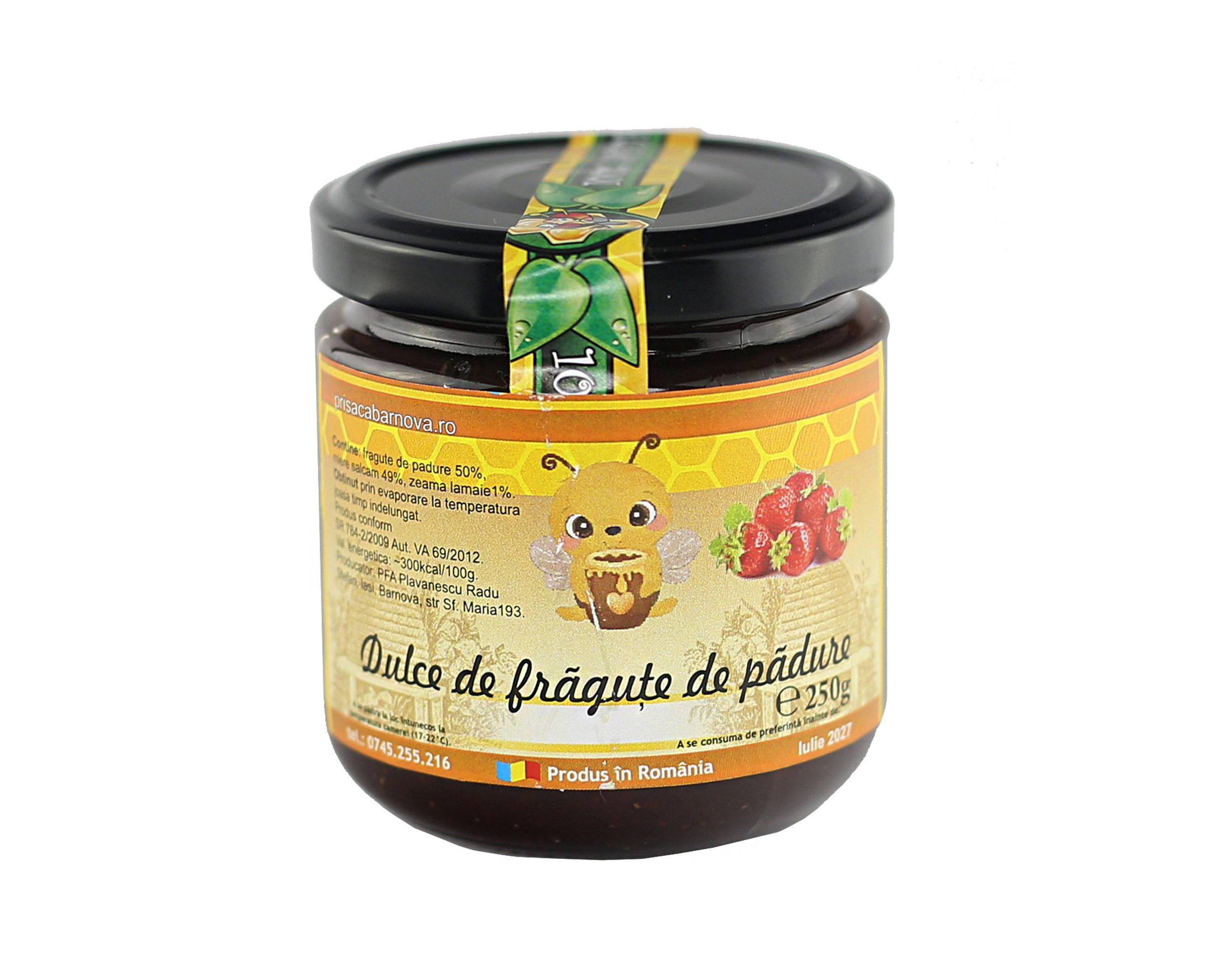 Dulceata de fragute doar cu miere 250g